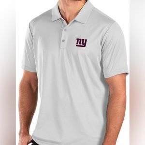 NWT Men's NFL New York Giants Antigua Gray Polo | NFL Team apparel